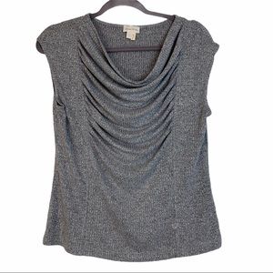 Anthropologie Meadow Rue Draped Front Top